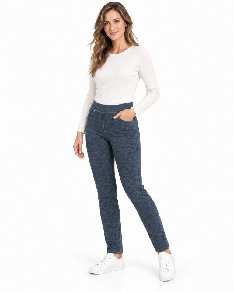 Kendindza Collection Thermohose Damen Winter gefüttert warm Thermoleggings Winterhose Stretch gefütterte Thermo Hose, Thermo Leggings Winter mit Gummibund Bild 5