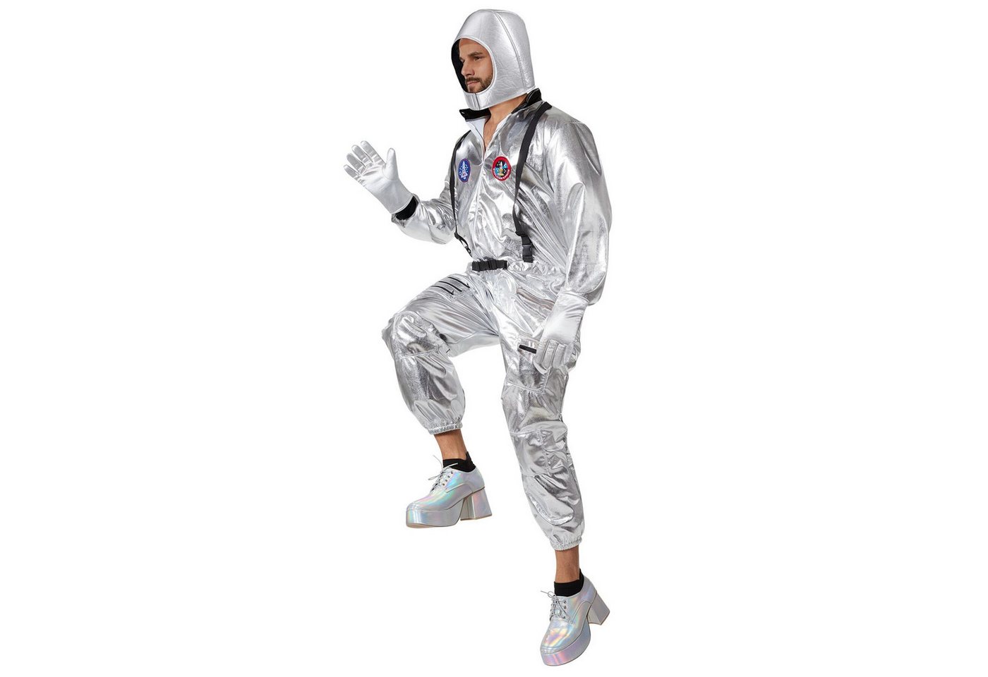dressforfun Kostüm Unisexkostüm, Ideal für Fasching, Karneval und Mottofeiern., Futuristischer Look, Unisex-Design, hoher Komfort, pflegeleicht Bild 3