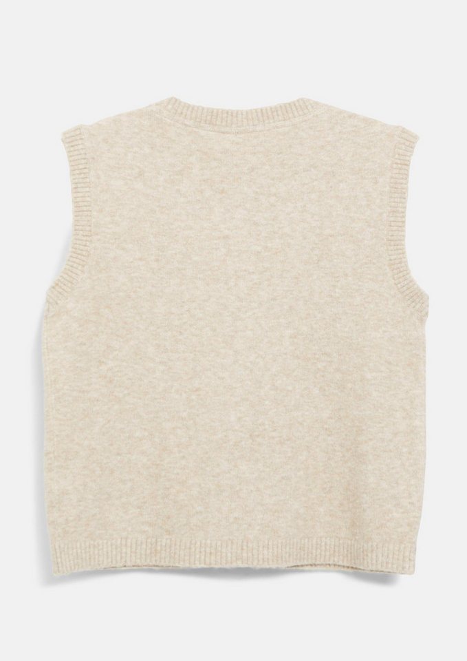 s.Oliver Funktionsweste Strickjacke Kuschelige Strickweste