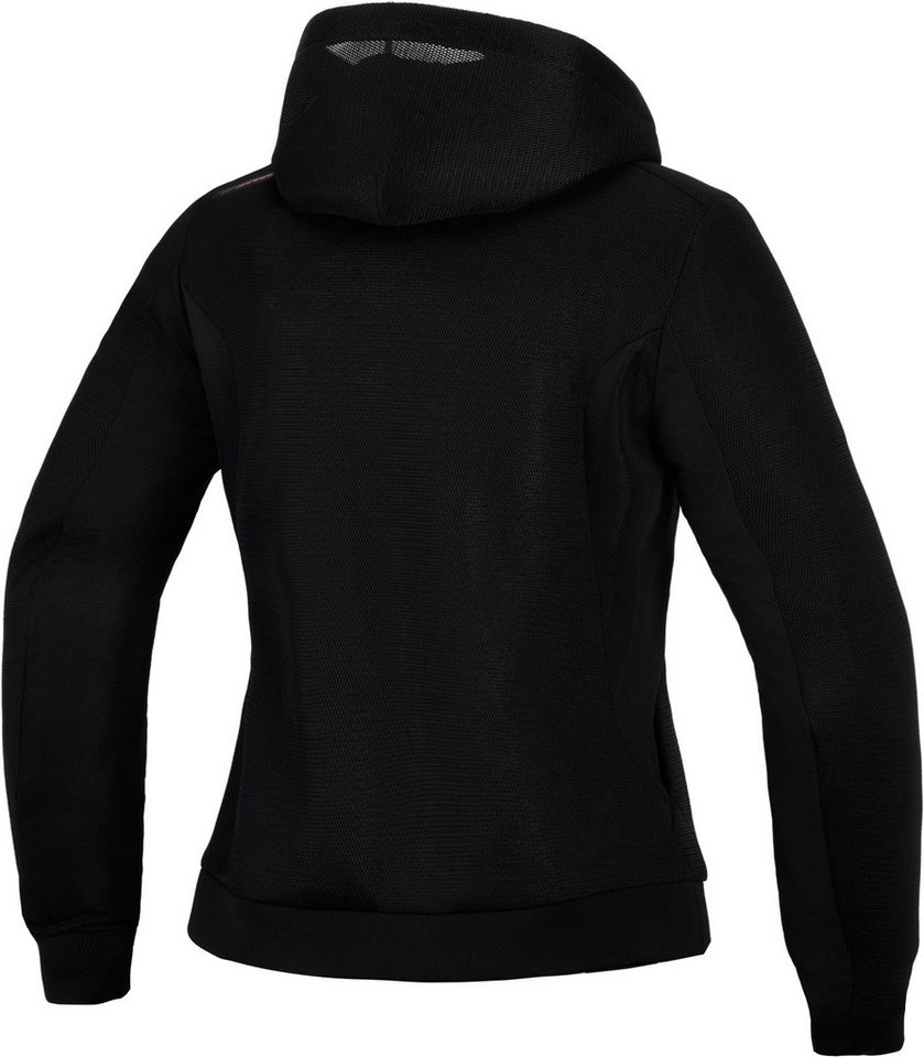 Alpinestars Motorradjacke Stella Chrome Superairflow Damen Motorrad Zip Hoodie Airbag vorbereitet,Ellenbogenprotektoren enthalten,Schulterprotek Bild 4
