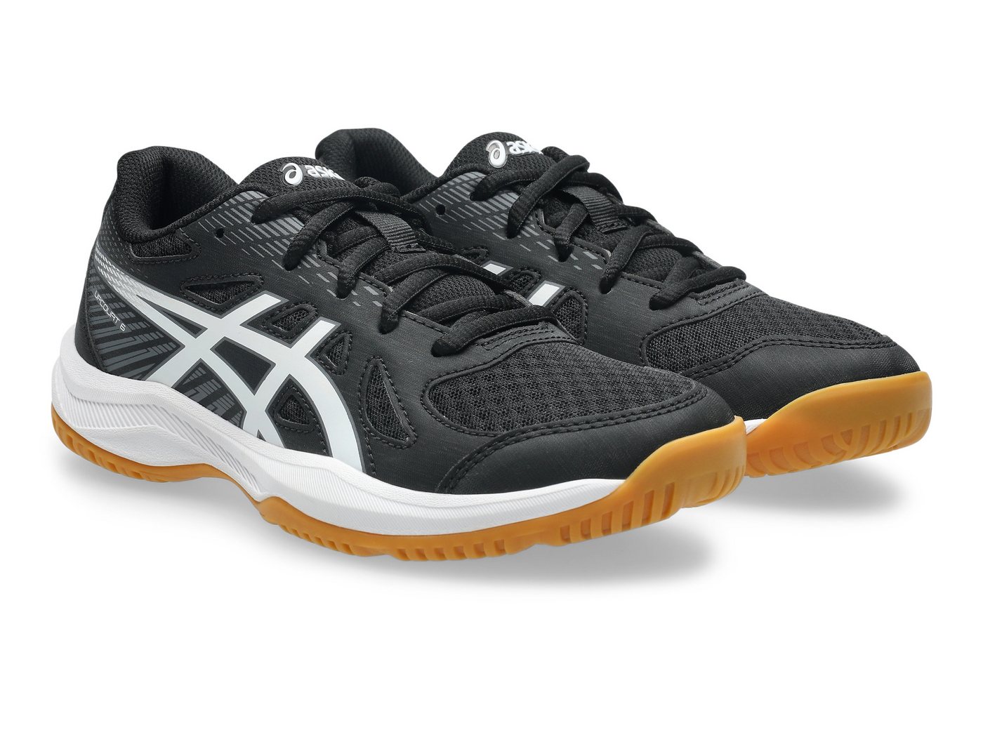 Asics UPCOURT 6 GS BLACK/WHITE Indoorschuh Bild 2