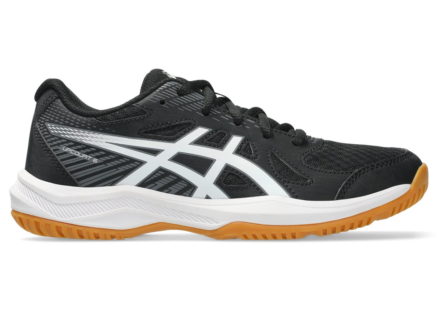 Asics UPCOURT 6 GS BLACK/WHITE Indoorschuh Bild 5