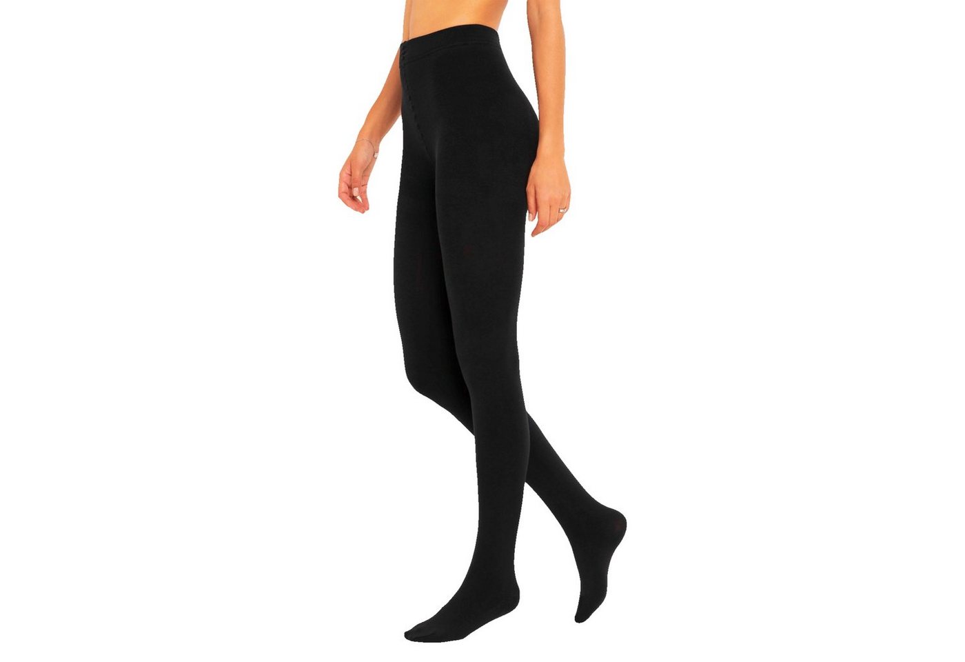 TEXEMP Thermostrumpfhose Thermo Strumpfhosen Damen Warm Fleece 3er Pack Baumwolle Winter (Set 3 St. 3er-Pack) Atmungsaktiv, Wärmend, Klimaregulierend