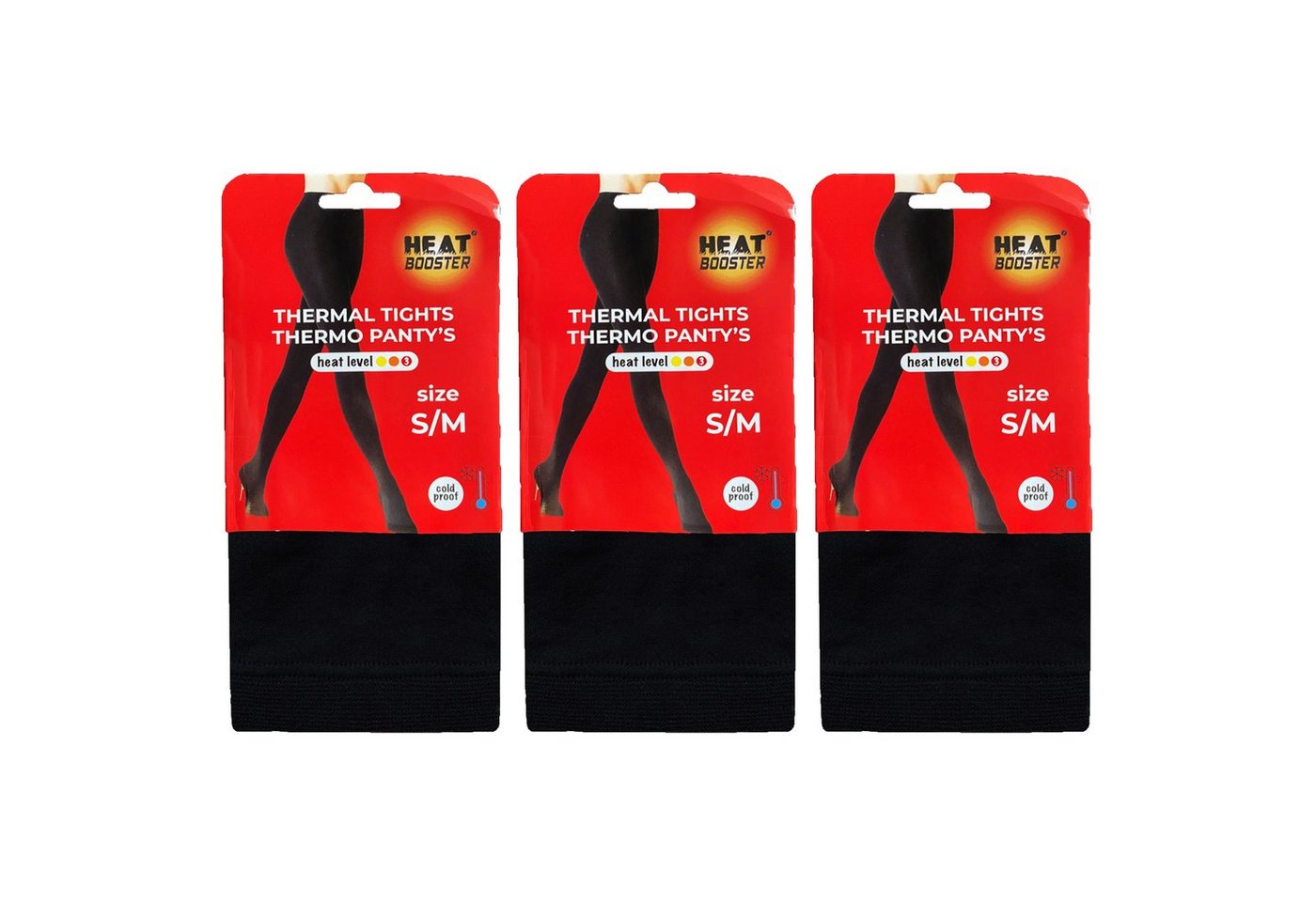 TEXEMP Thermostrumpfhose Thermo Strumpfhosen Damen Warm Fleece 3er Pack Baumwolle Winter (Set 3 St. 3er-Pack) Atmungsaktiv, Wärmend, Klimaregulierend Bild 4