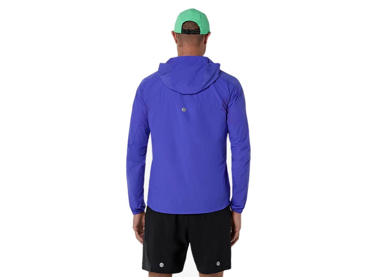 Asics Laufjacke Asics Road Packable Jacket Cobalt Burst Illuminate Green Bild 4