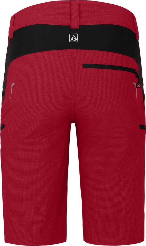 Bergson Fahrradhose PATTI Bermuda Herren Radshorts, strapazierfähig, elastisch, Normalgrößen, rot Bild 2