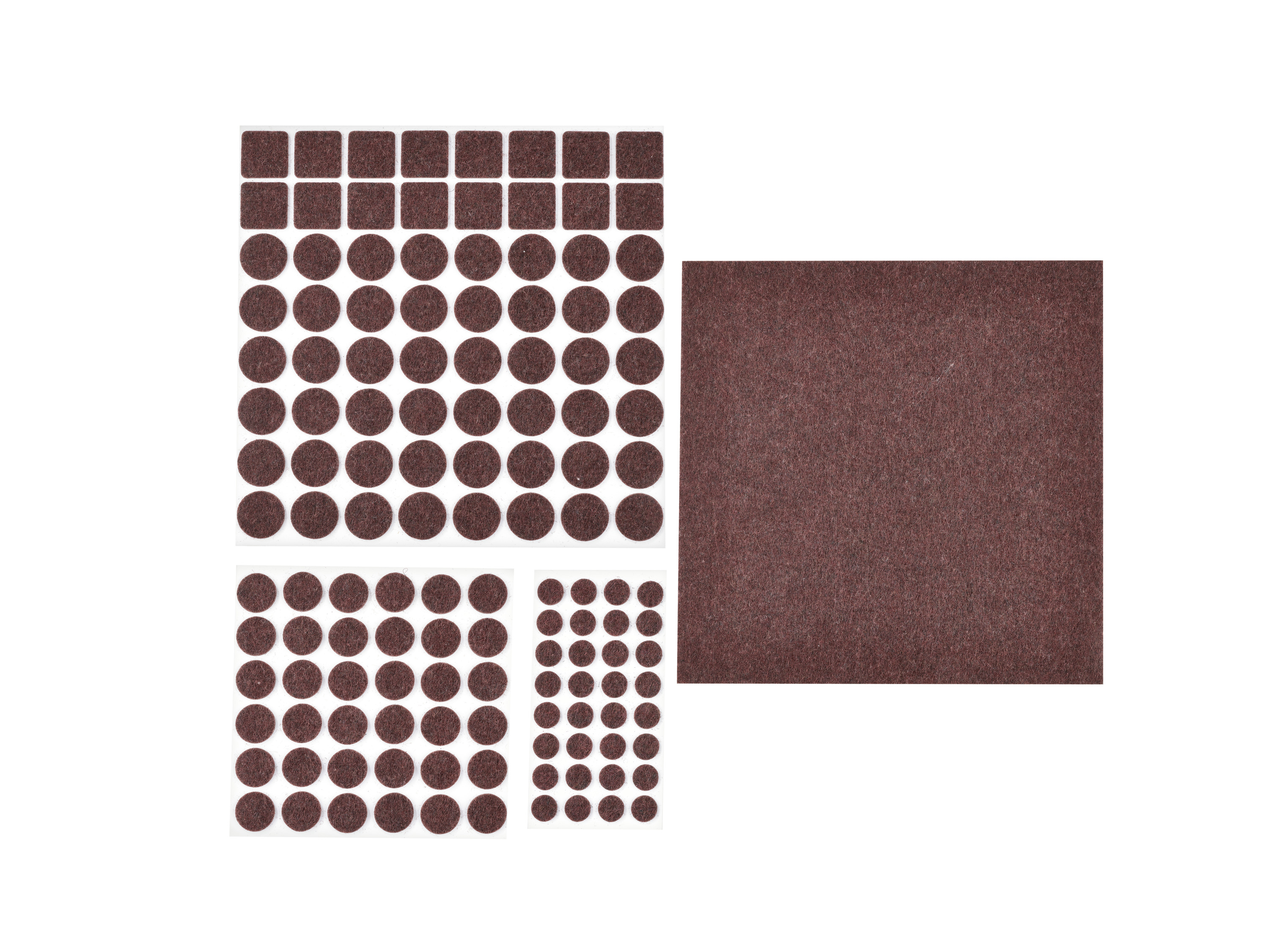 PARKSIDE® Parkettgleiter-Set / Rutsch- und Lärmstopper-Set (Filzgleiter 133 tlg., Braun)