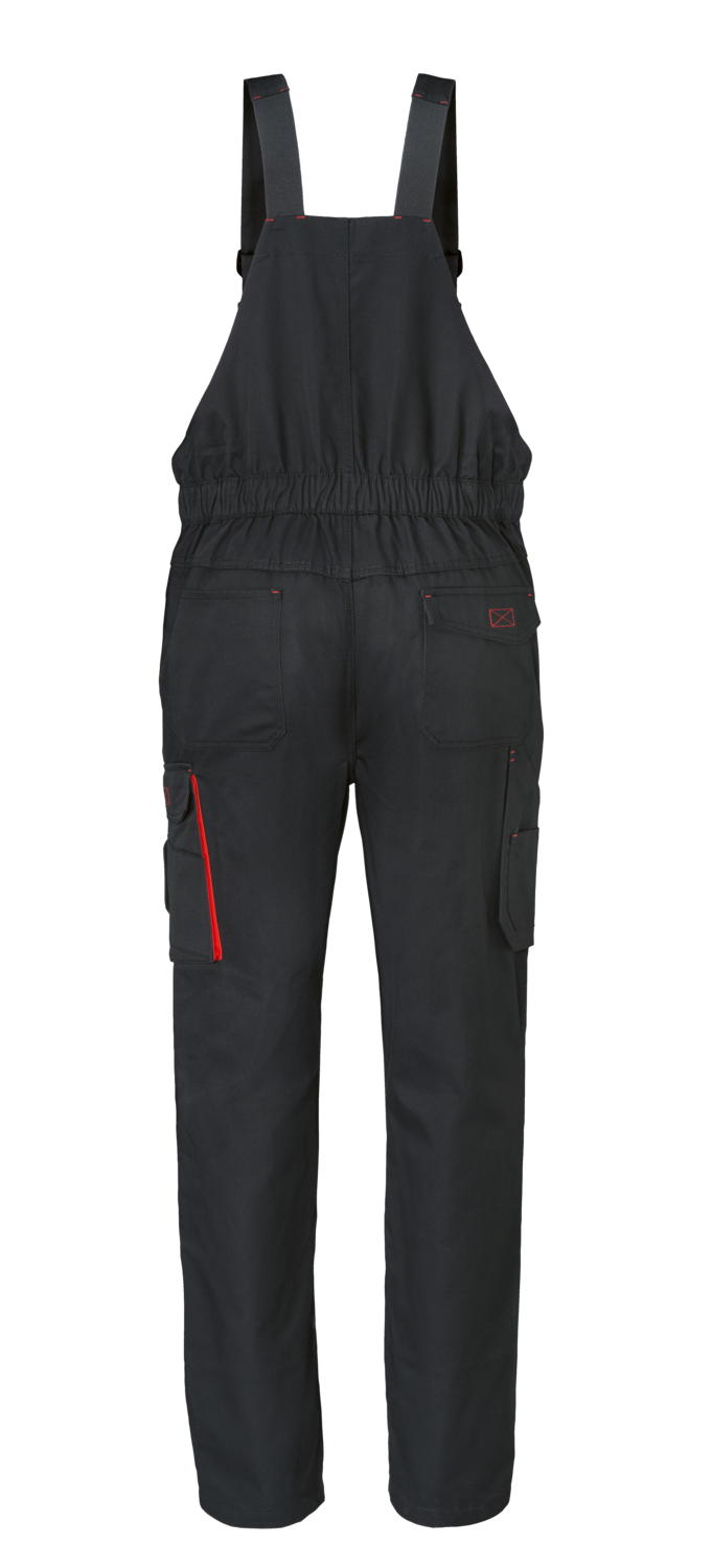 PARKSIDE® Gefütterte Herren Arbeitslatzhose (Schwarz/Rot, L (52/54)) Bild 2