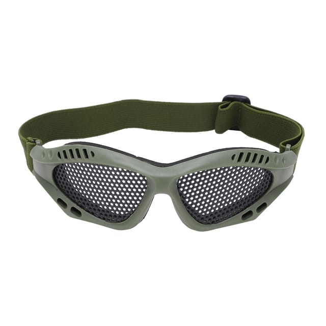 Stoßfeste Schutzbrille Aus Netzgewebe Für Schießsport, Radfahren Und Outdoor-aktivitäten – Militärgrün