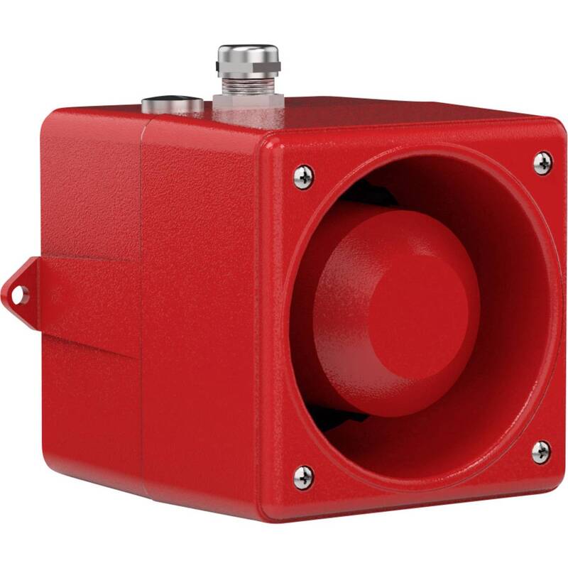 [gebraucht] B-ware Schallgeber Schallgeber Signalgeber 24vdc 31 Töne Rot Metall 110db Ip67