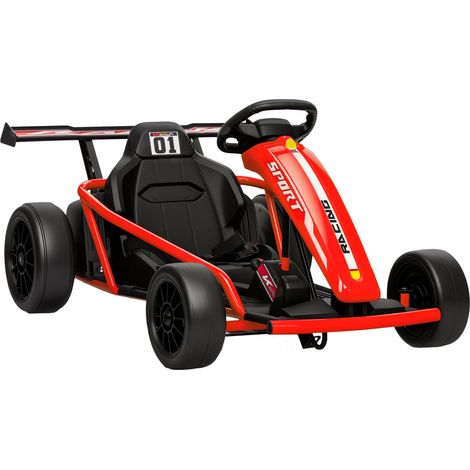 24v Elektro-go-kart Für Kinder Von 8-12 Jahren, Nylonreifen, Sicherheitsgurt, Hupe, Musikfunktion, Fahr- Und Driftfunktion