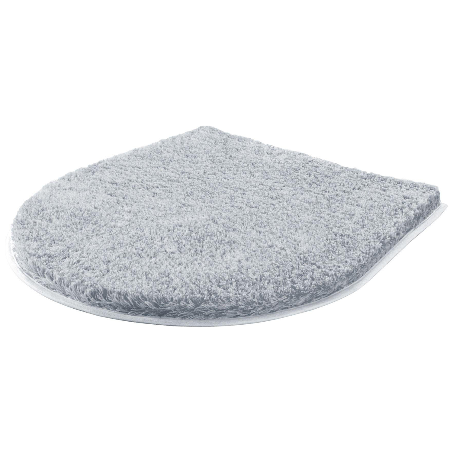 Melange Wc-deckelbezug 47 X 50 Cm Silber-17191145 - Grund