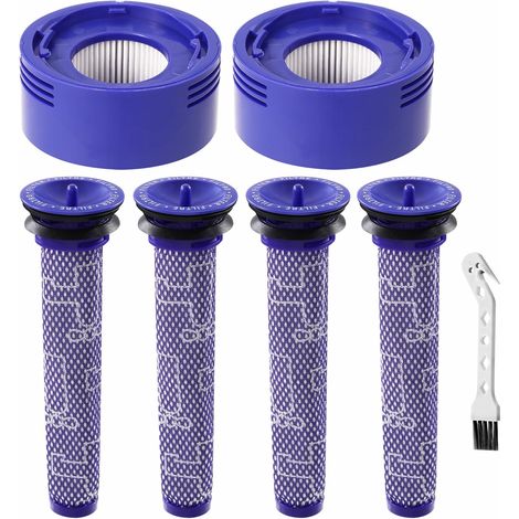 Filter Pour Dyson V8 V7, 2 Post-filtres Hepa Et 4 Préfiltres,filtres D’aspirateur De Rechange Pour Dyson V7, V8 Animal Absolute Motorhead,remplacer Les Pièces 965661-01 Et 967478-01(v8/v7)