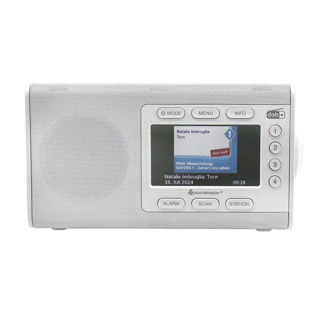 Table radio color display preset buttons dab900we white