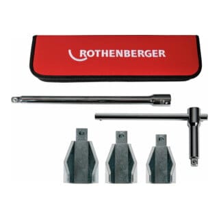 ROTHENBERGER Standhahnmuttern-Set, SW27-36, mit Griff und Verlängerung - 100109