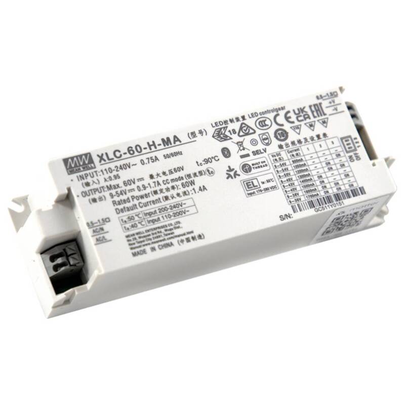 [neuwertig] B-ware Mean Well Led Konverter Netzteil Matter Cv Push Dimm 60w 12v 5a Schutzklasse Ii