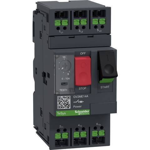 [neuwertig] B-ware Schneider Electric Motorschutzschalter Relais Gv2me14a 3polig 6-10a Mehrfarbig