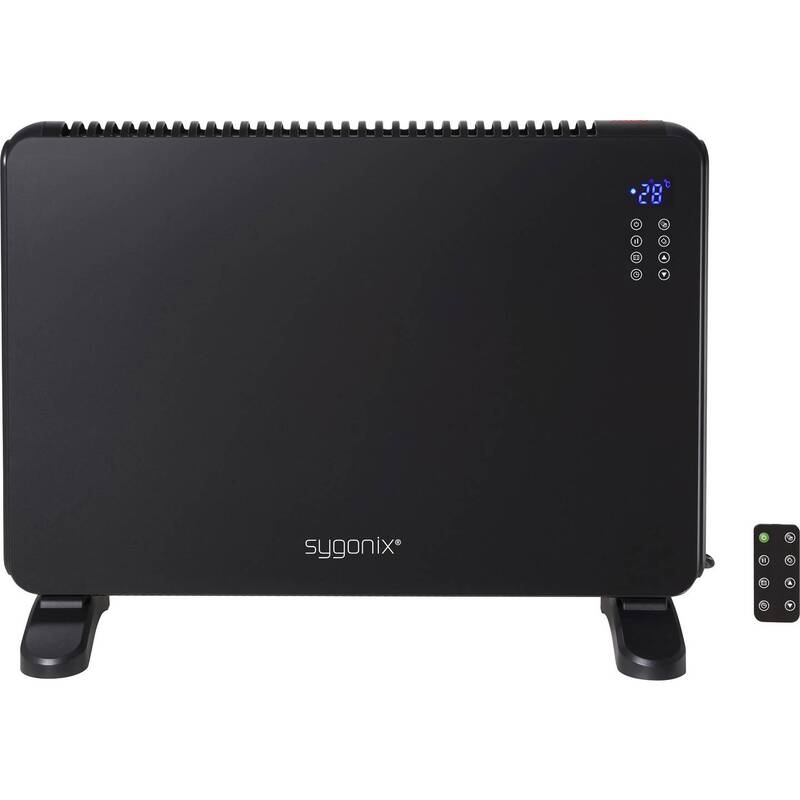 [neuwertig] B-ware Sygonix Glaskonvektor Elektroh Heizgerät Heizung Raumheizung 2000w Weiß