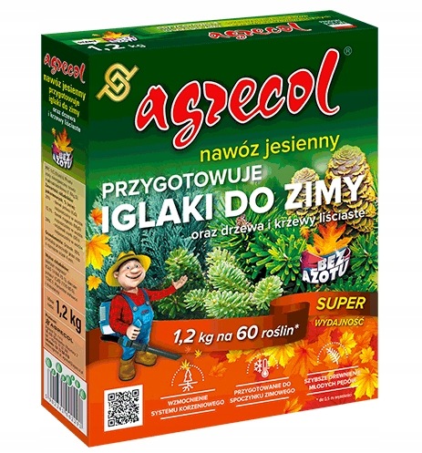 Agrecol Herbstdünger Für Nadelhölzer, Bäume Und Sträucher Ohne Stickstoff 1,2 Kg
