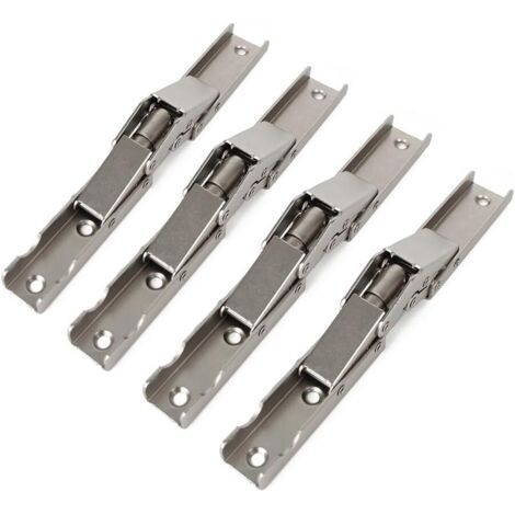 Qorva-90 Degree Folding Door/shelf Hinge Hidden Bracket Table Holder Furniture Parts (4pc)