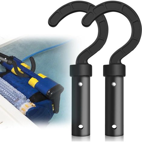 Bardusch - 2pcs Crochet Robot Piscine, Crochets Pour Robot Nettoyeur De Piscine, Pool Pole Hooks For All Robotic Pool Vacuum Cleaner, Pool Vacuum Sweeper Hooks For Pool Pole Attaches To Telescopic Pol