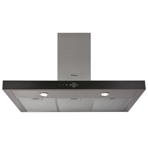 Dekorative Wandhaube 90cm 69db 713m3/h Edelstahl/schwarz - Whirlpool - Akr759/1ix