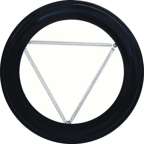 Schwarze Zierblende Für Ofenrohre 100 Mm.