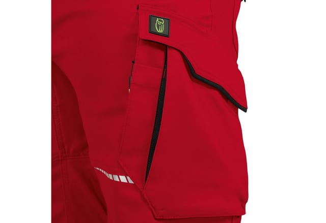 Latzhose Flex-Line FLEXL22 Gr. 25 rot/schwarz - Leibwächter