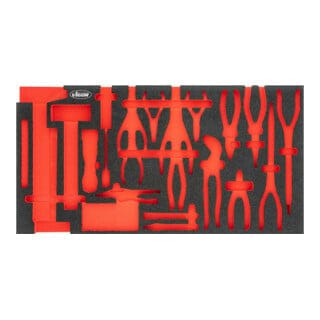 VIGOR Weichschaumeinlage, leer, L x B x H: 750 x 393 x 35 mm, Art.Nr. V5638N-L