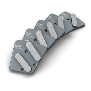 Diamant-Segmente, K20, Soft Floor (5 Stk.) für Einscheibenmaschine Menzer esm 406