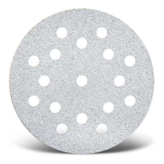 White Klett-Schleifscheiben, 125 mm, 17-Loch, f. Exzenterschleifer, Normalkorund (50 Stk.) K240 - Menzer