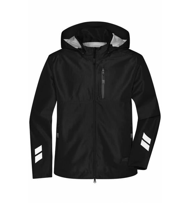 James & Nicholson atmungsaktive Arbeitsjacke JN1814 Gr. 6XL black/black