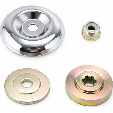 4 X Universal Brush Cutter Head Nut Kit With Blade Nuts Brush Cutter Adapter Accessories (4 Pieces)