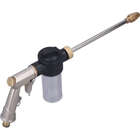 High Pressure Water Gun, Pressure Washer Gun, Water Jet Gun With Brass Nozzle For Car Washing Watering Lawns And Gardens