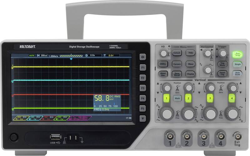 [neuwertig] B-ware Voltcraft Dso-1204e Digital-oszilloskop 200 Mhz 4-kanal 64 Kpts 8 Bit Messgerät
