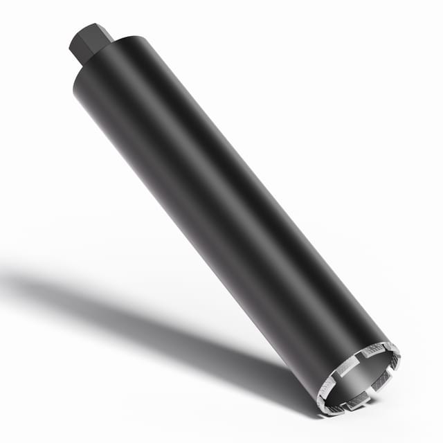 Wiltec Diamantbohrkrone Typ 2 (Mesh) Ø 102 mm, Bohrkrone 450 mm, 1¼ UNC Nassbohrkrone, Diamantbohrer für Beton, Stein, Granit