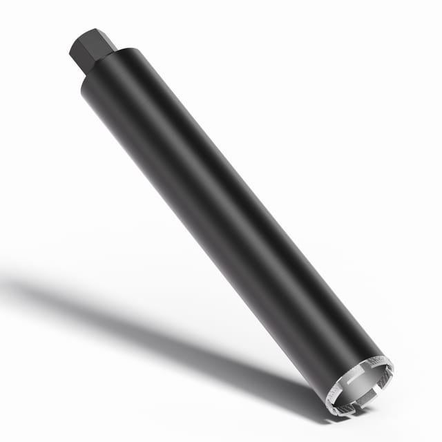 Diamantbohrkrone Typ 2 (Mesh) ø 82 mm, Bohrkrone 450 mm, 1¼ unc Nassbohrkrone, Diamantbohrer für Beton, Stein, Granit - Wiltec