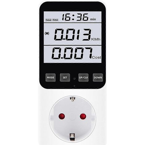 Eu Plug,digital Energy Meter Wattmeter Ac230v Electricity Analyzer--