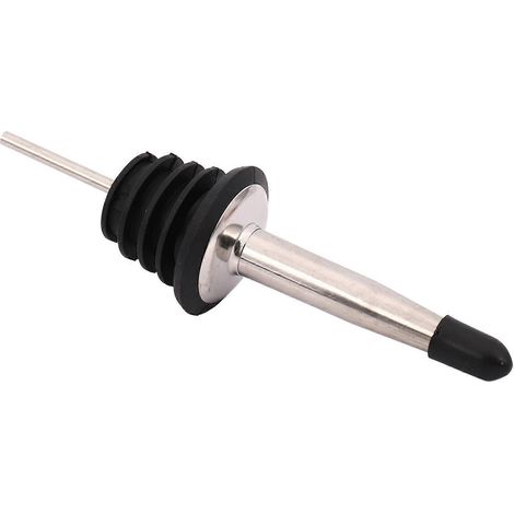 12pcs Stainless Steel Bottle Wine Pourer With Rubber Dust Caps--