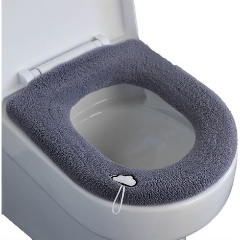 Thicken Toilet Seat Cover Cushion Pads Bathroom Toilet Cushion Toilet Seat Pad Warmer Cushion Soft Bathroom Washable Toilet Cushion