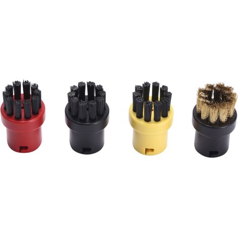 Steam Cleaner Round Brush Set 4 Pcs Steam Cleaners Cleaning Nozzles Attachments Accessories Kit Replacement For Karcher Sc1 Sc2 Sc3 Sc4 Sc5 Sc7 Ctk10