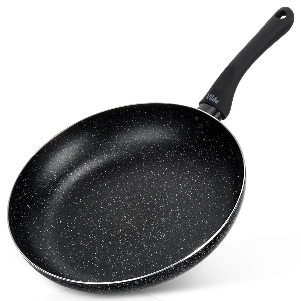 Bratpfanne Aus Schwarzem Granit, 28 Cm