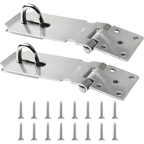 2pcs Stainless Steel Door Latch, Pouces Loquet De 304 Porte En Acier Inoxydable, Loquet Porte, Fermoir Antirouille Résistant Aux Intempéries, Quincaillerie De Portes Et Loquets Pour Placards, Armoires
