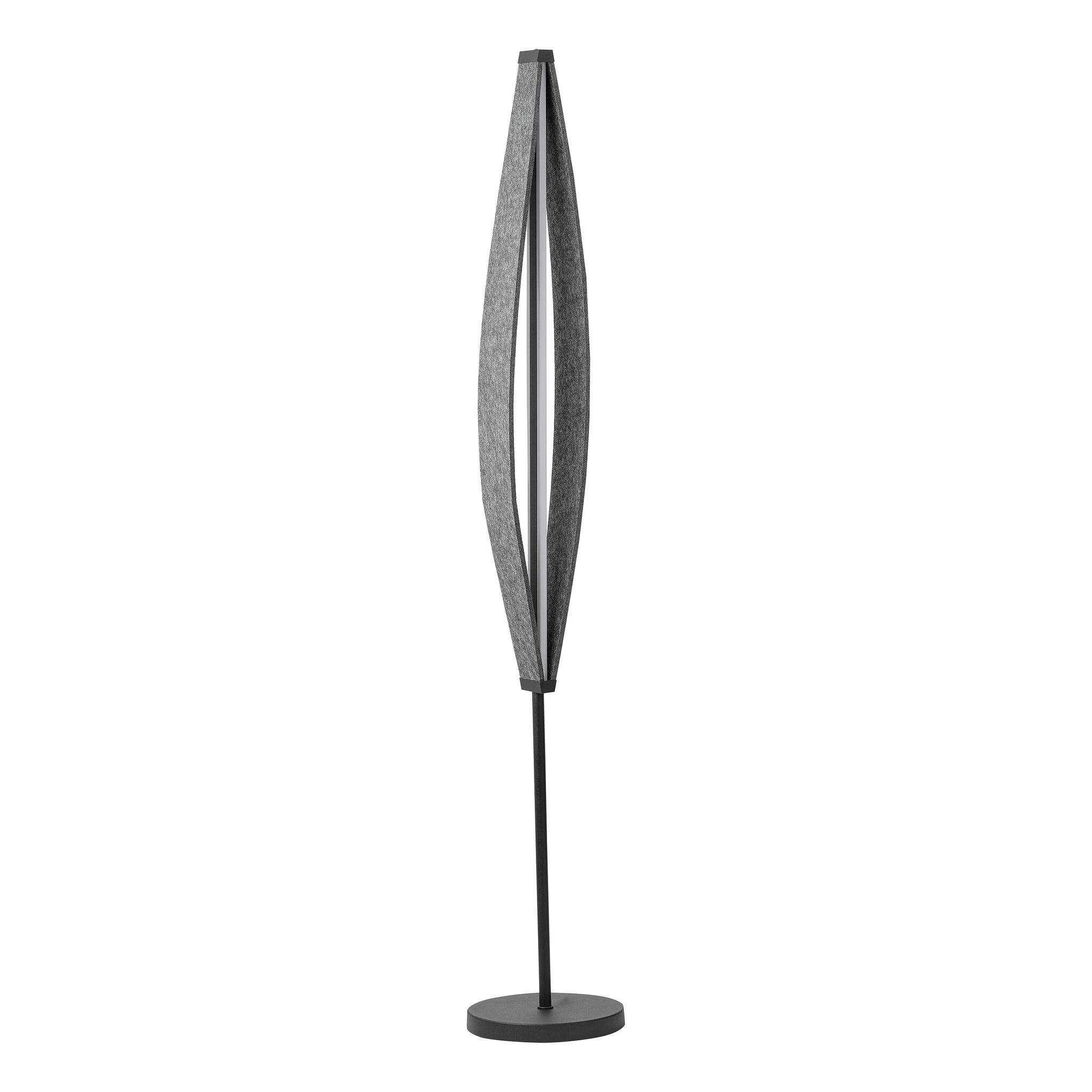 Osram Decor Flat Filz Led Stehleuchte 23w 3000k Mit 800lm Grau 250mm, Stehlampe Aus Filz Und Metall