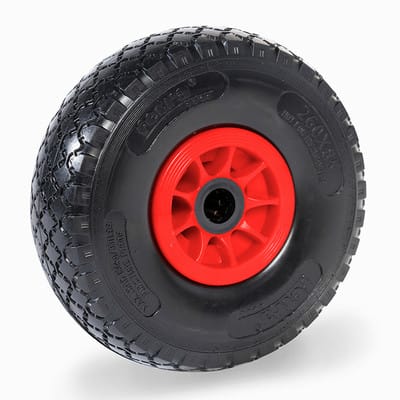 Polyurethanreifen 70602 Rad-Ø 260 mm Tragfähigkeit 150 kg PU-Bereifung, Kunststoff-Felge pu Block