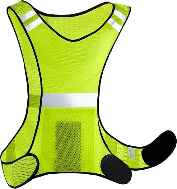Warnweste Mit Hoher Sichtbarkeit – Damen Und Herren – Atmungsaktiv – Leicht – Fluoreszierende Sicherheitsjacke Zum Laufen, Radfahren
