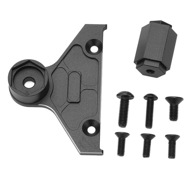 Reserveradträger Aus Aluminiumlegierung H12 H14 H17mm Für Axial Scx6 1/6 Jeep Schwarz