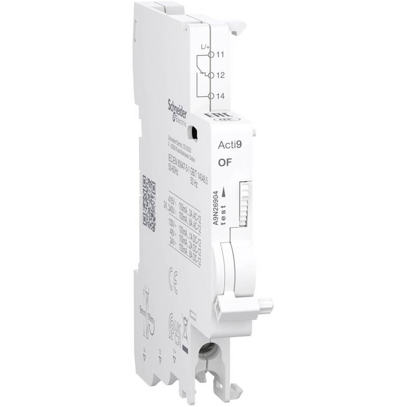 [neuwertig] B-ware Schneider Electric Acti9 Hilfsschalter Wechsler Of Schaltkontakt 1oc 100ma 6a