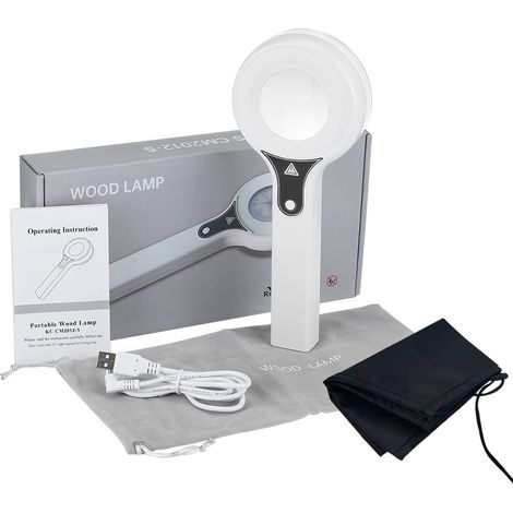 Détecteur De Peau Rechargeable Par Usb, Lampe De Diagnostic Wood, Instrument Cat Moss, Lampe Wood