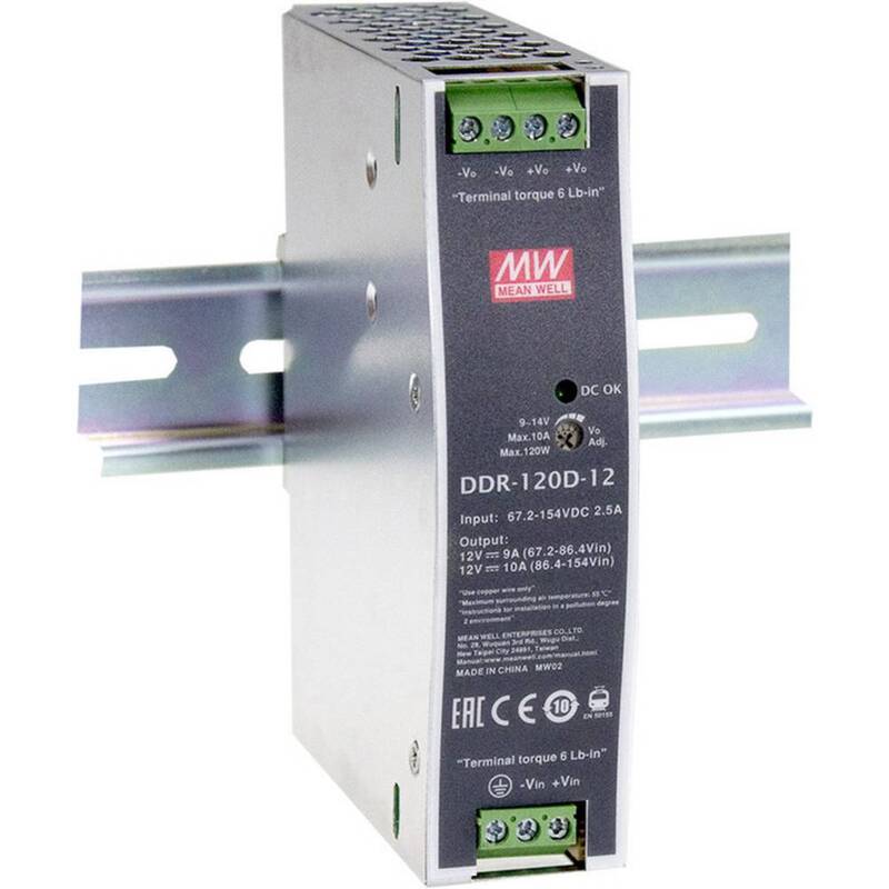 [neuwertig] B-ware Mean Well Ddr-120d-24 Hutschienen-dc/dc-wandler (din-rail) 24 V/dc 5 A 120 W